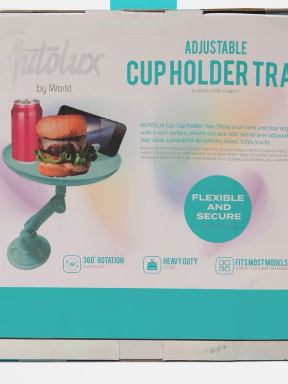 Autolux by Iworld Car Cup Holder Tray in Teal - Picture 3 of 7